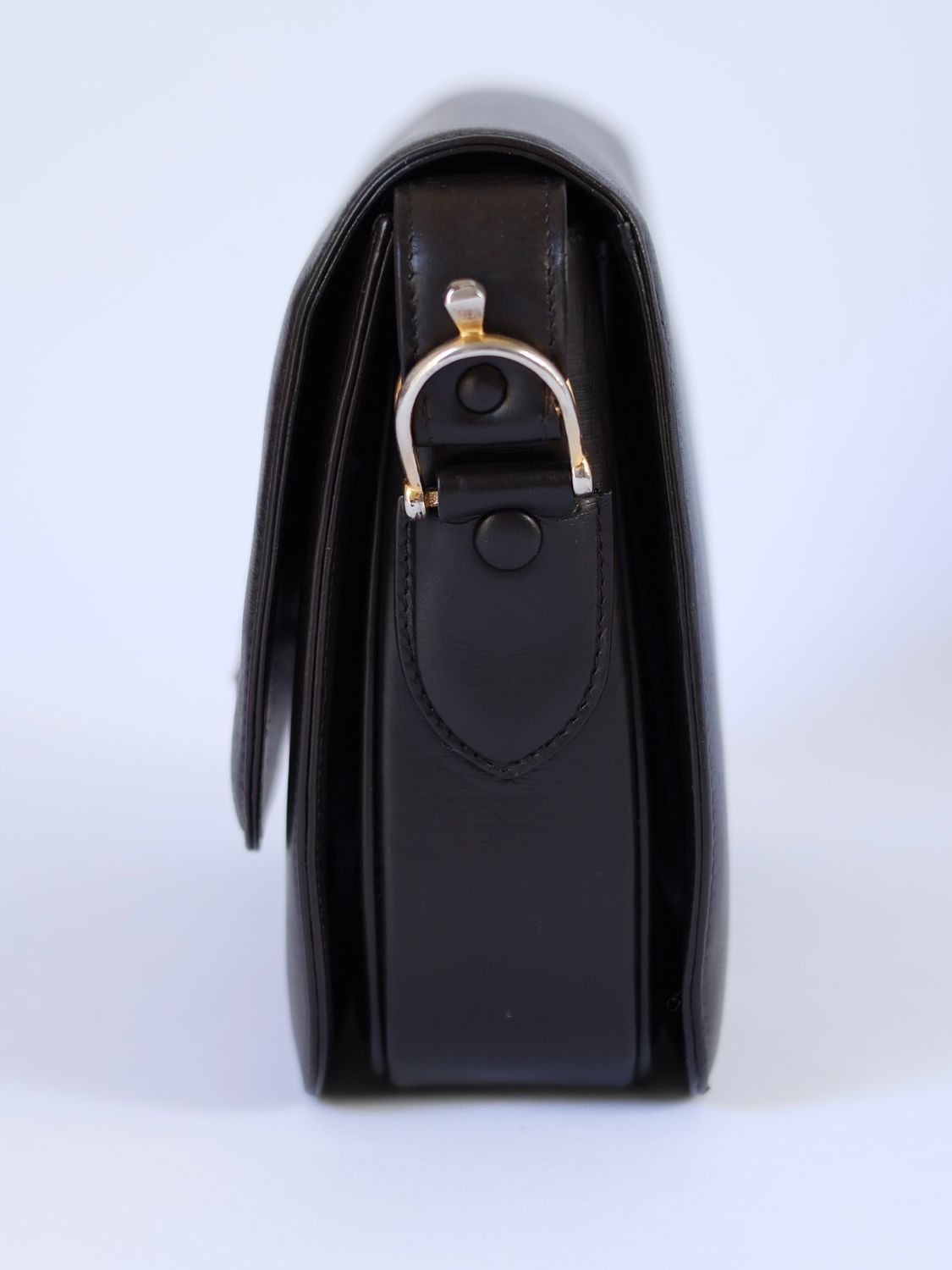 CELINE BROWN BOX SHOULDER BAG