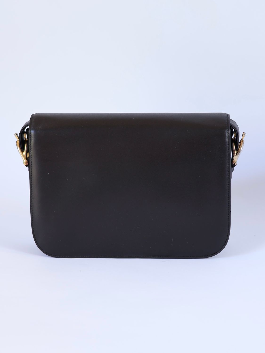 CELINE BROWN BOX SHOULDER BAG