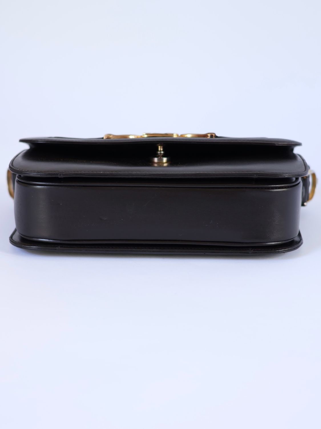 CELINE BROWN BOX SHOULDER BAG