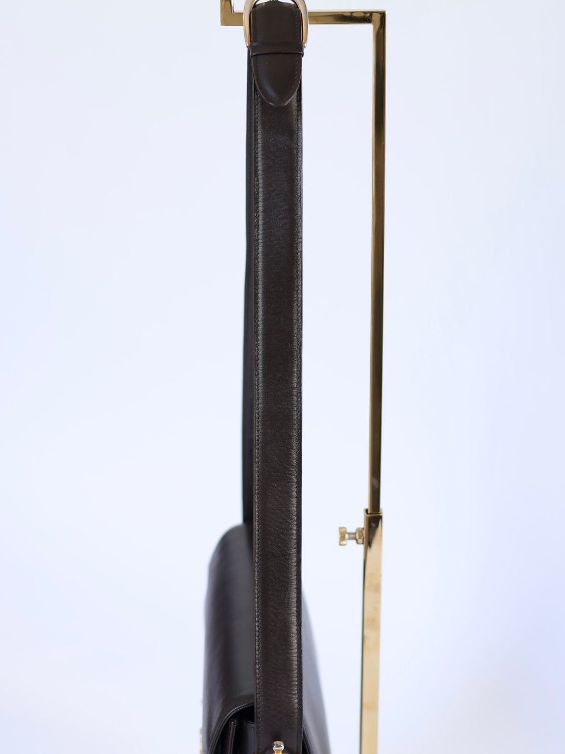 CELINE BROWN BOX SHOULDER BAG