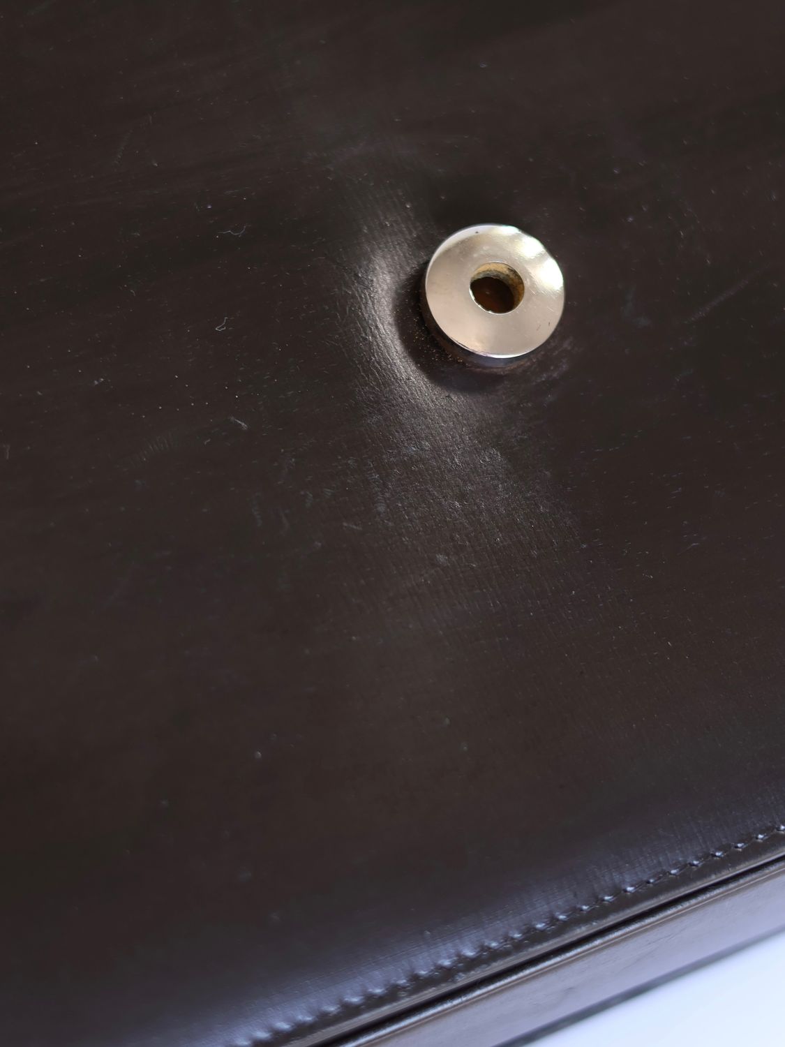 CELINE BROWN BOX SHOULDER BAG