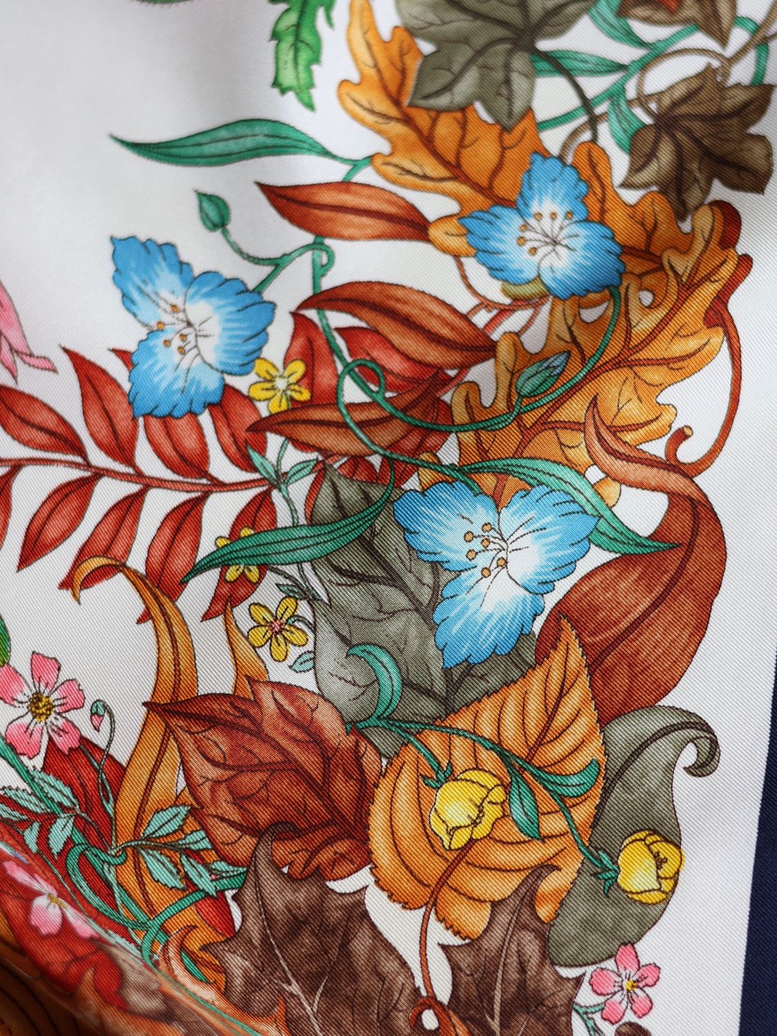 GUCCI FLORA BLUE SCARF