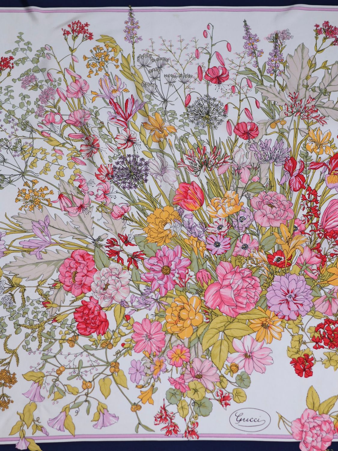 GUCCI FLORA SILK SCARF