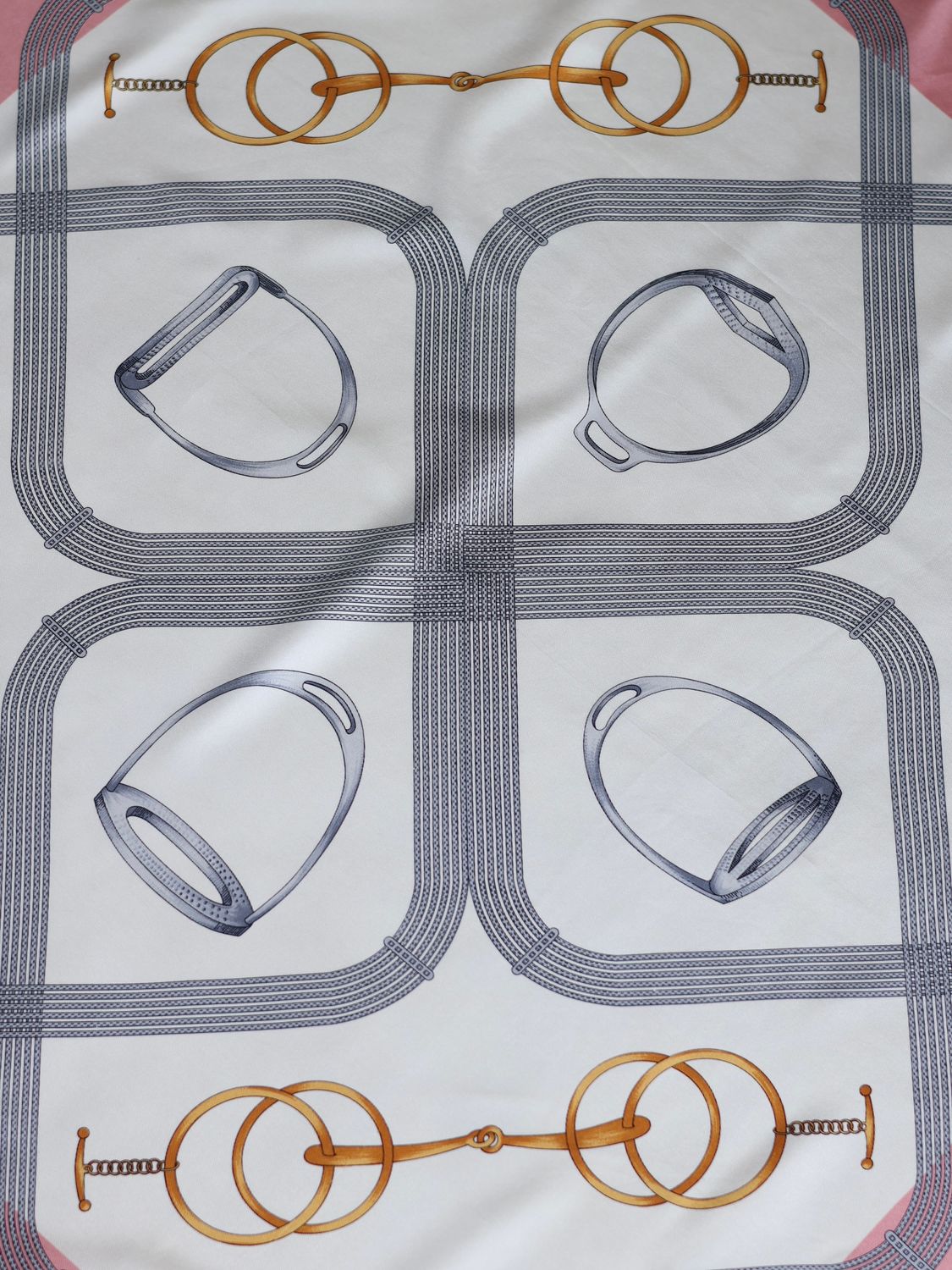 Vintage Celine Pink Silk Scarf