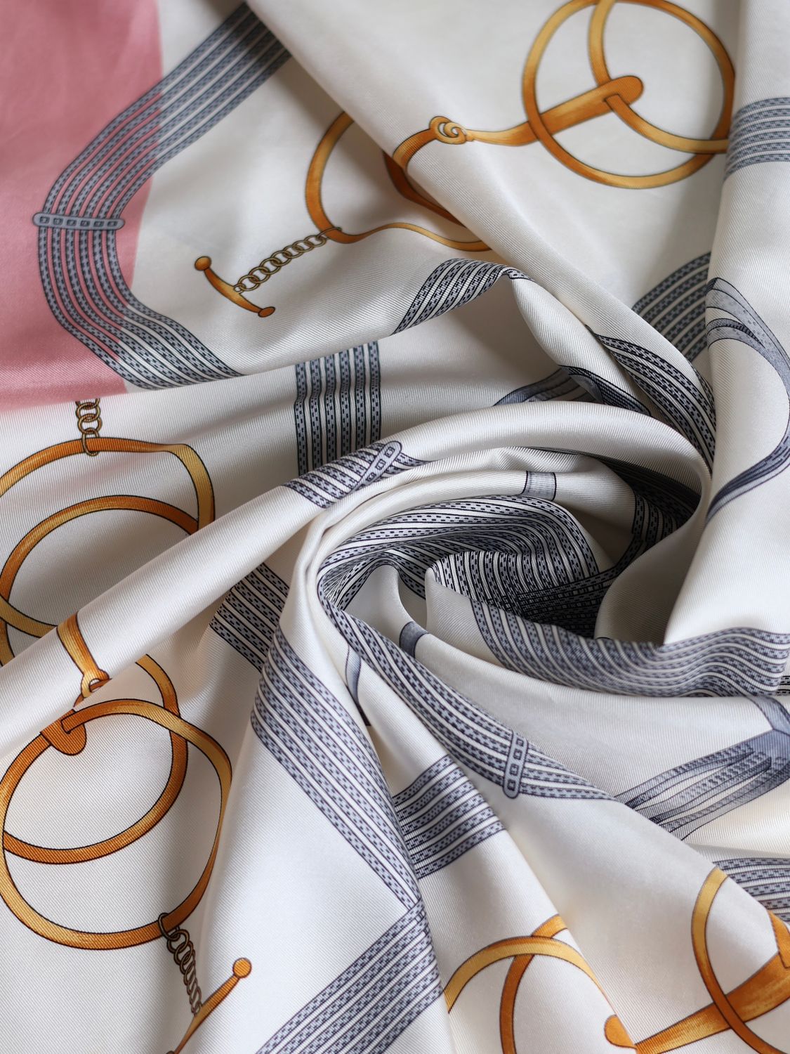 Vintage Celine Pink Silk Scarf