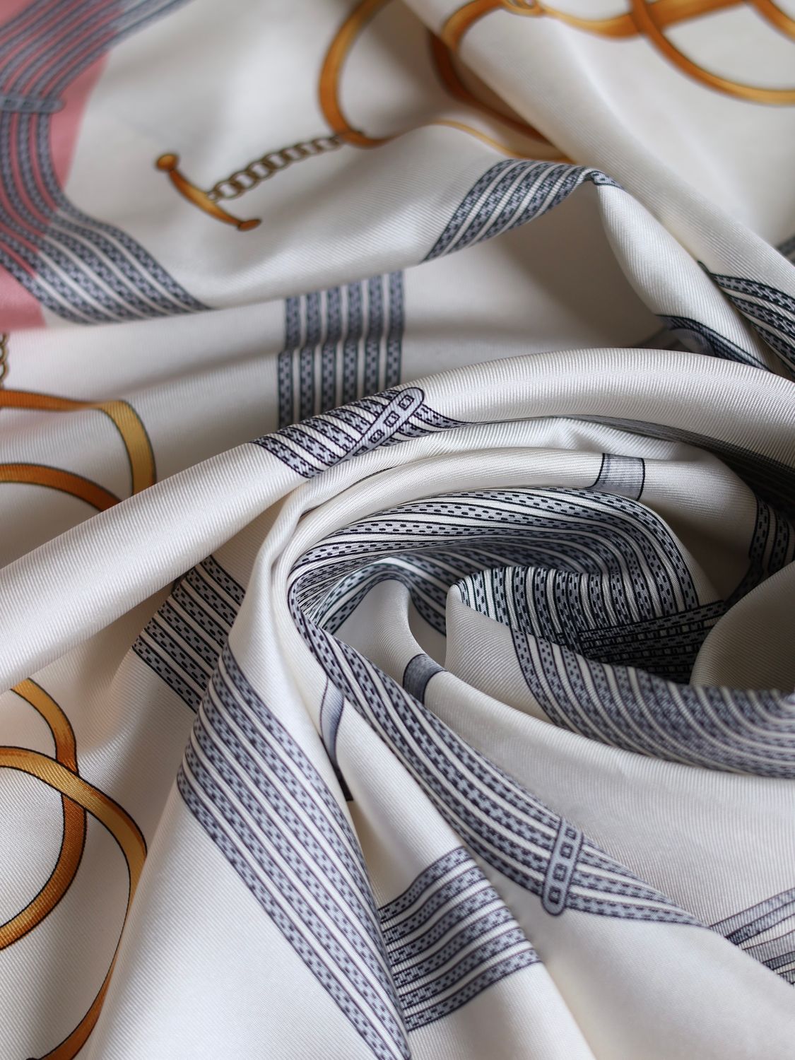 Vintage Celine Pink Silk Scarf