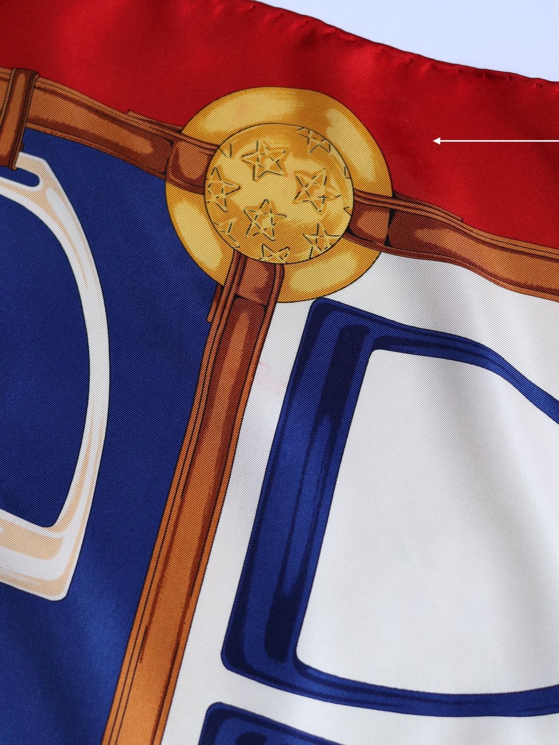 Celine Red Silk Scarf