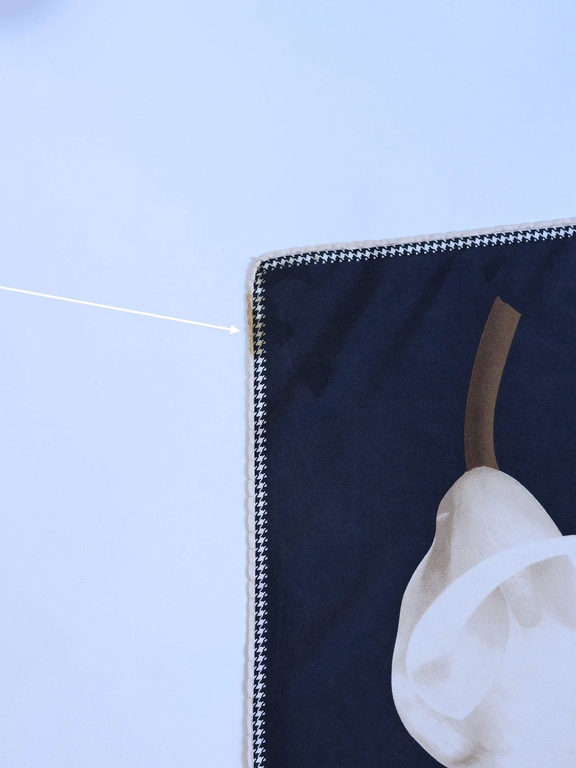 DIOR BLUE SILK SCARF