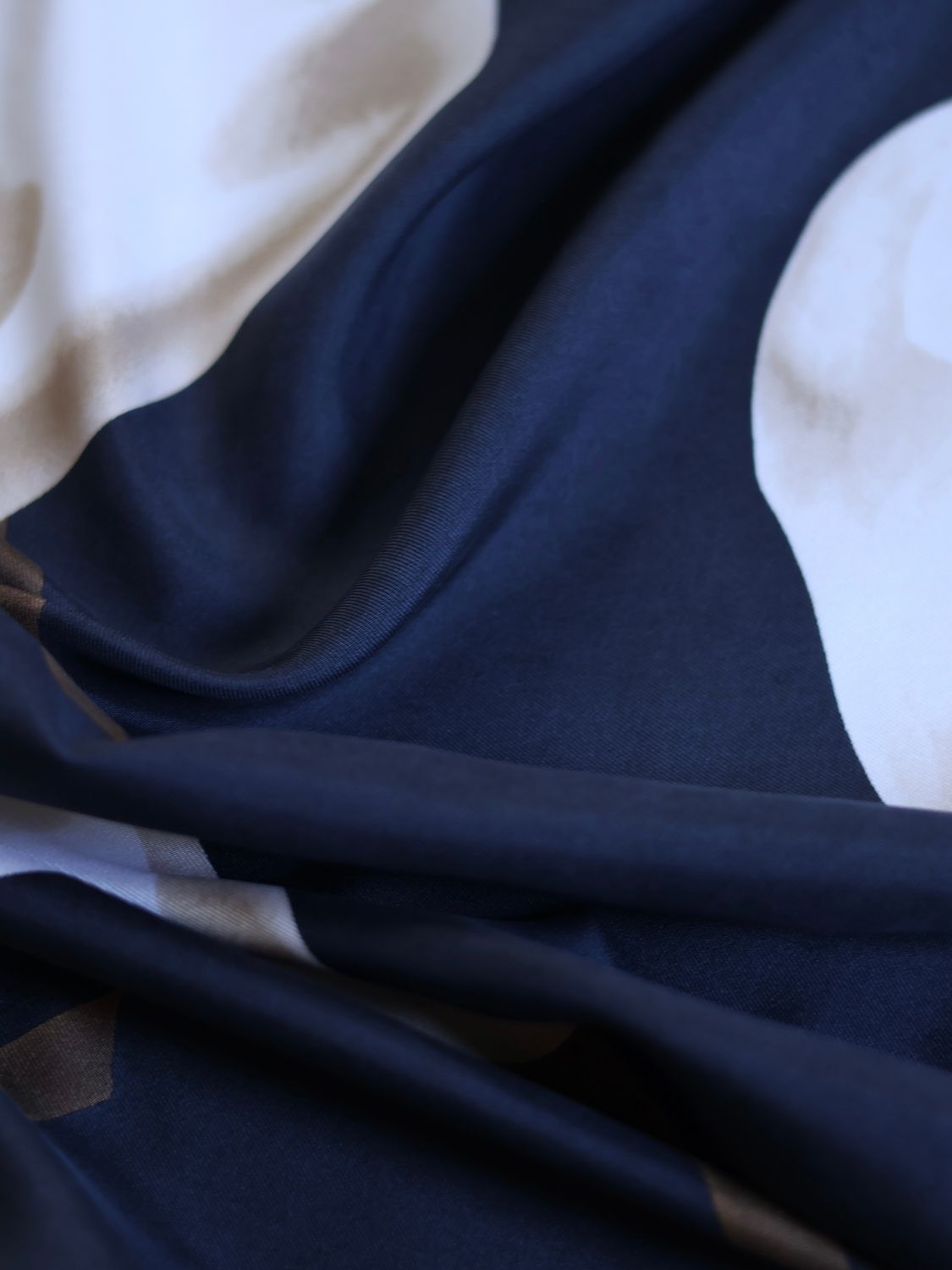 DIOR BLUE SILK SCARF