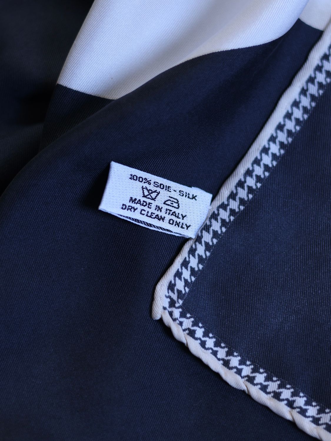 DIOR BLUE SILK SCARF