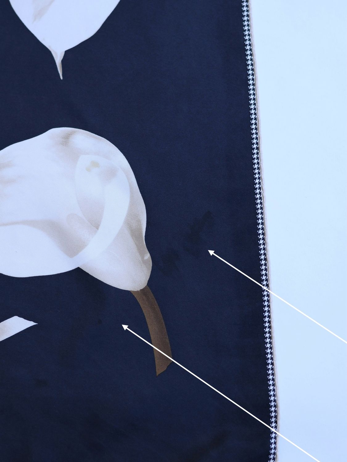 DIOR BLUE SILK SCARF