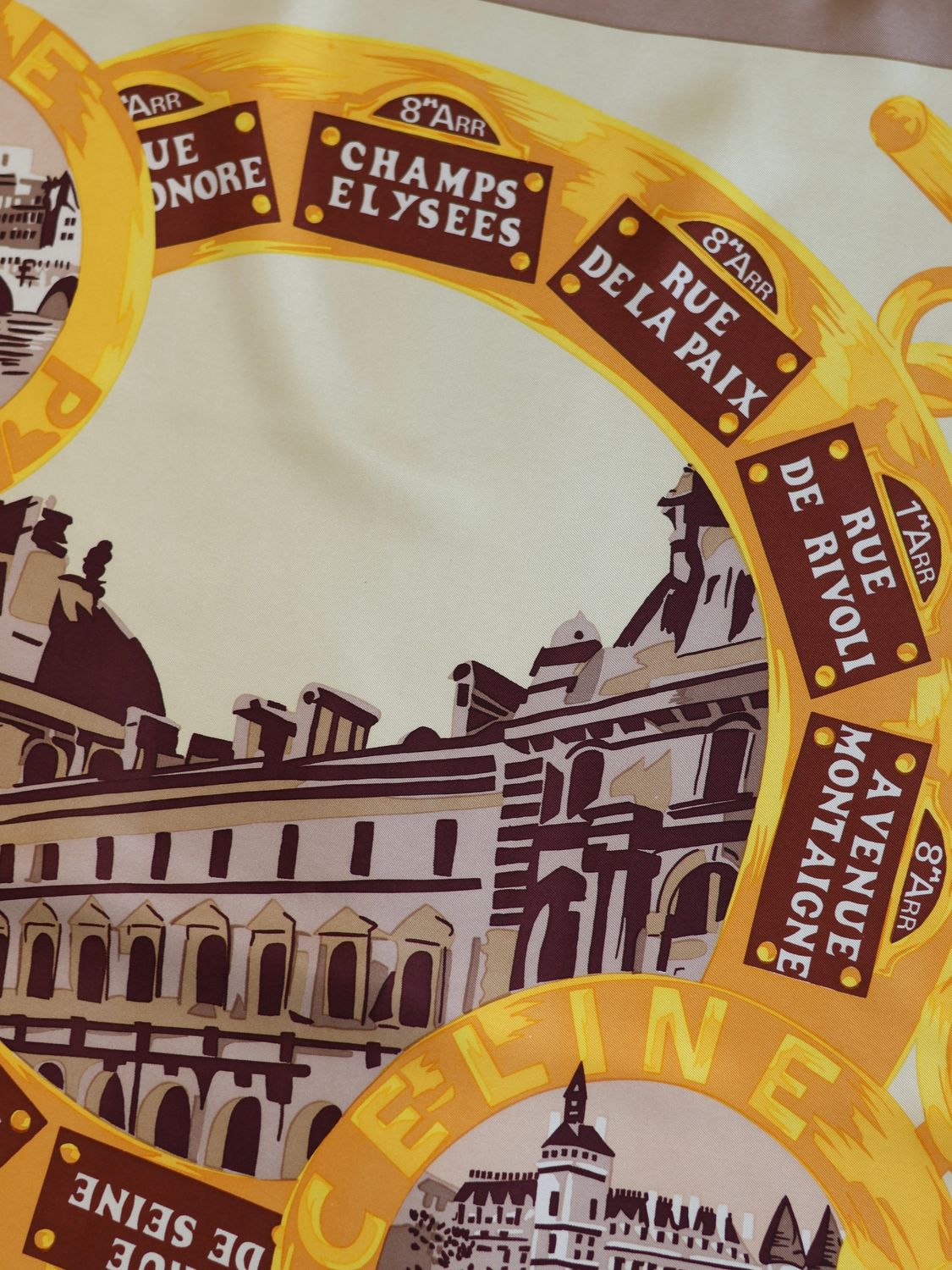 CELINE PARIS SILK SCARF