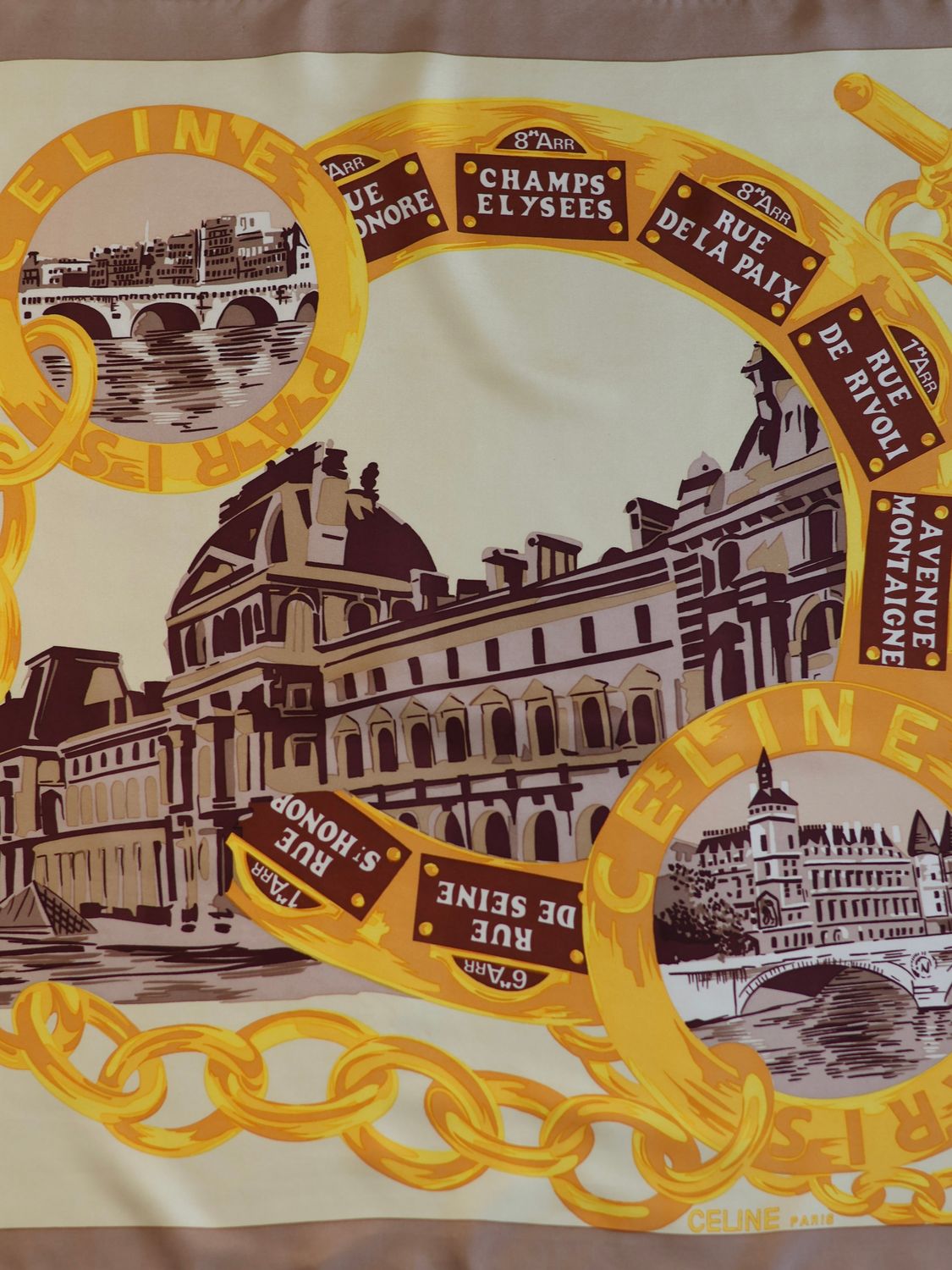 CELINE PARIS SILK SCARF