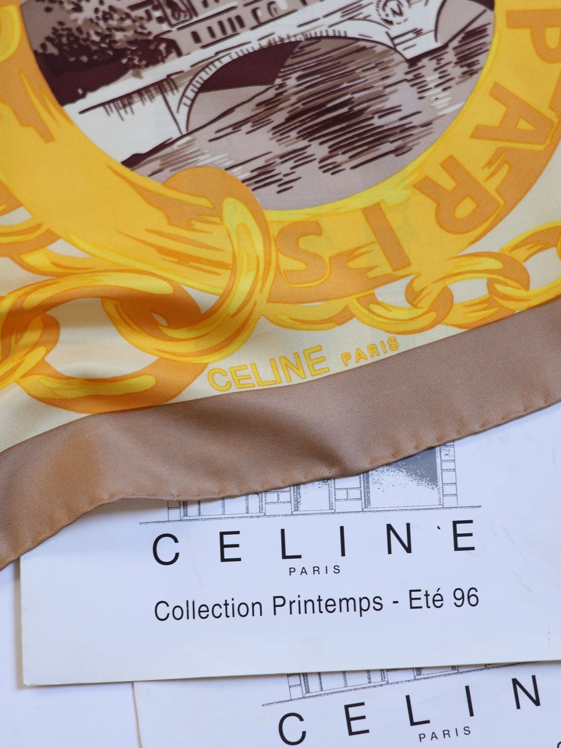 CELINE PARIS SILK SCARF