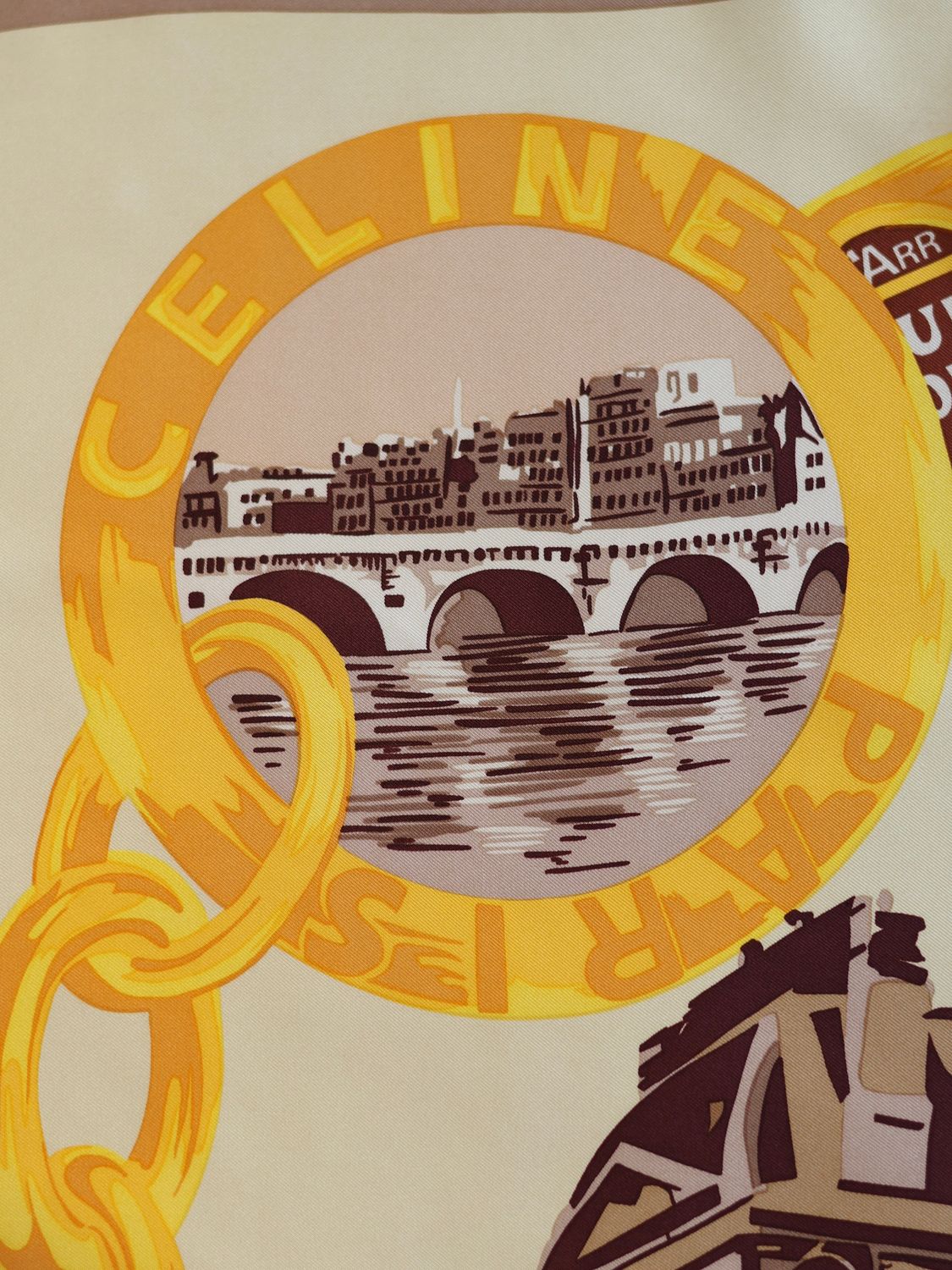 CELINE PARIS SILK SCARF