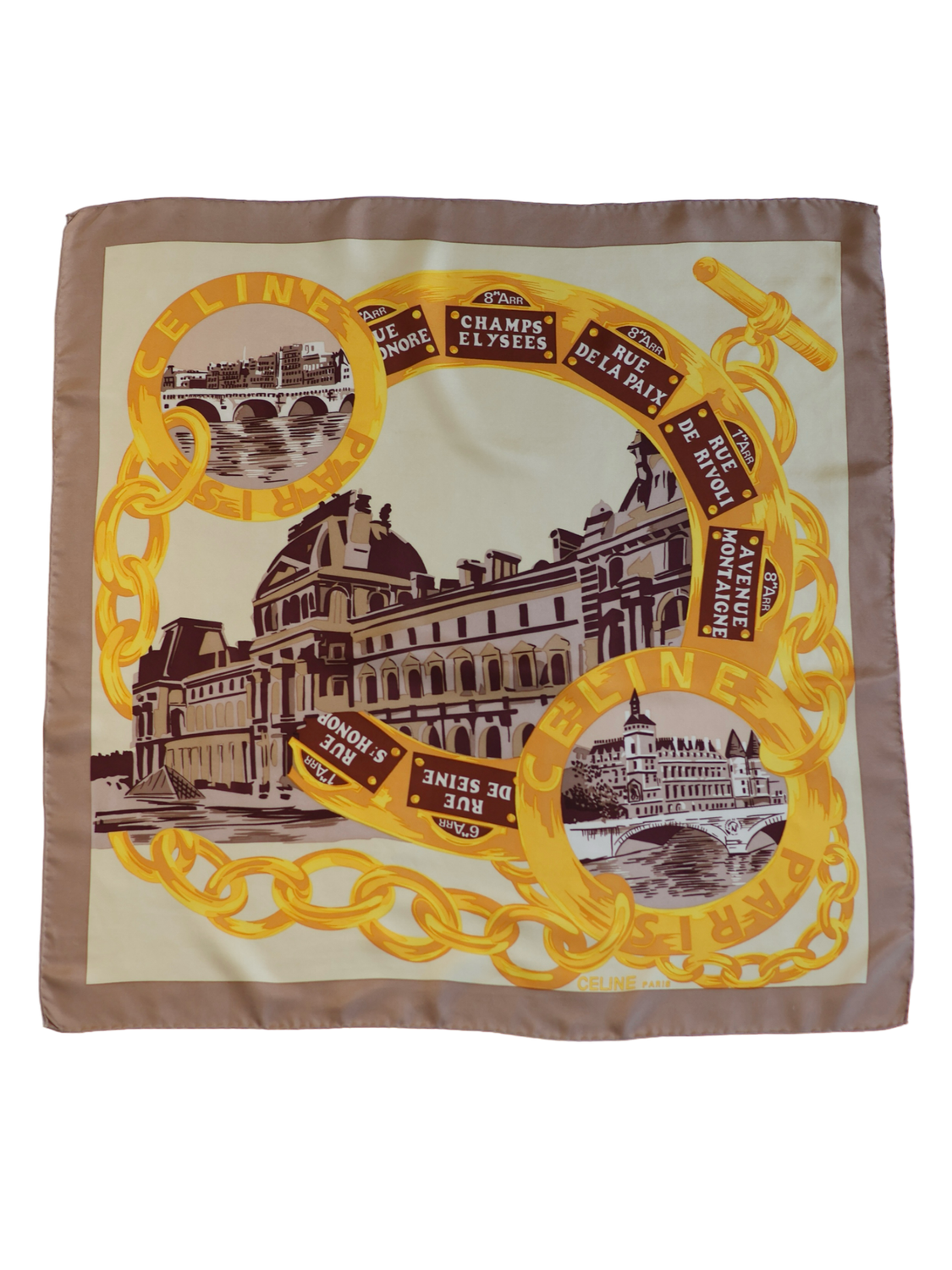 CELINE PARIS SILK SCARF