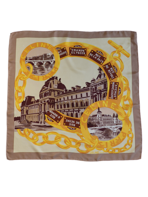 CELINE PARIS SILK SCARF