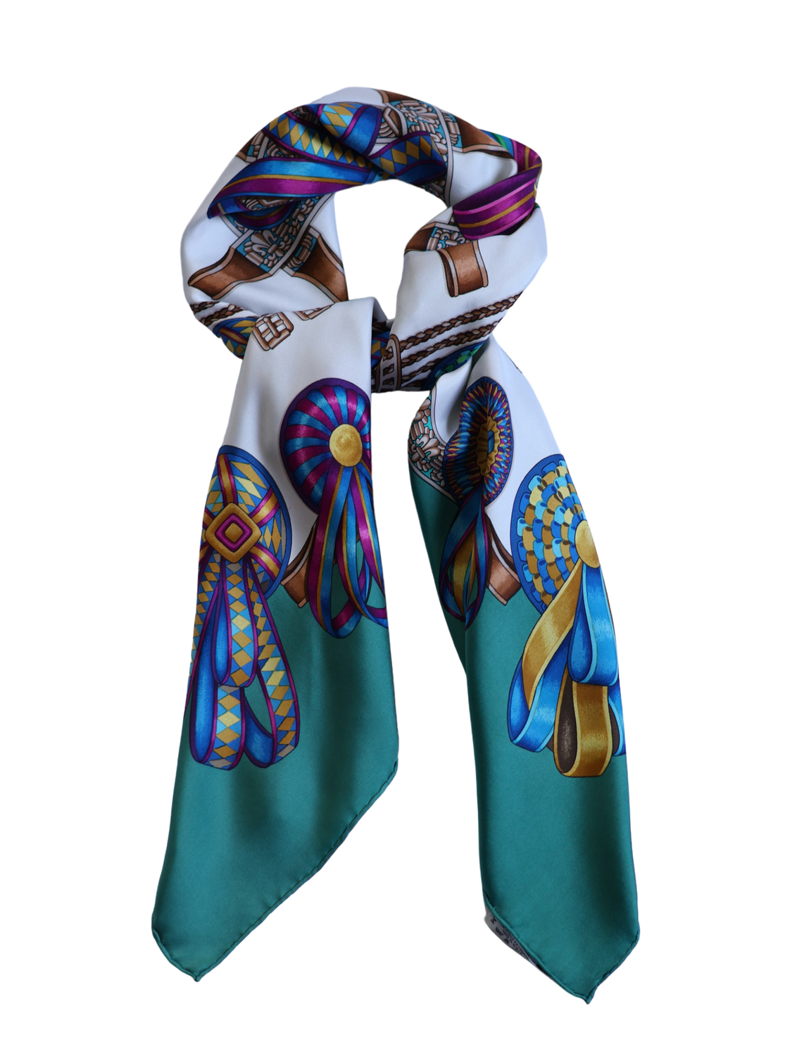 HERMÈS LES RUBANS DU CHEVAL SILK SCARF