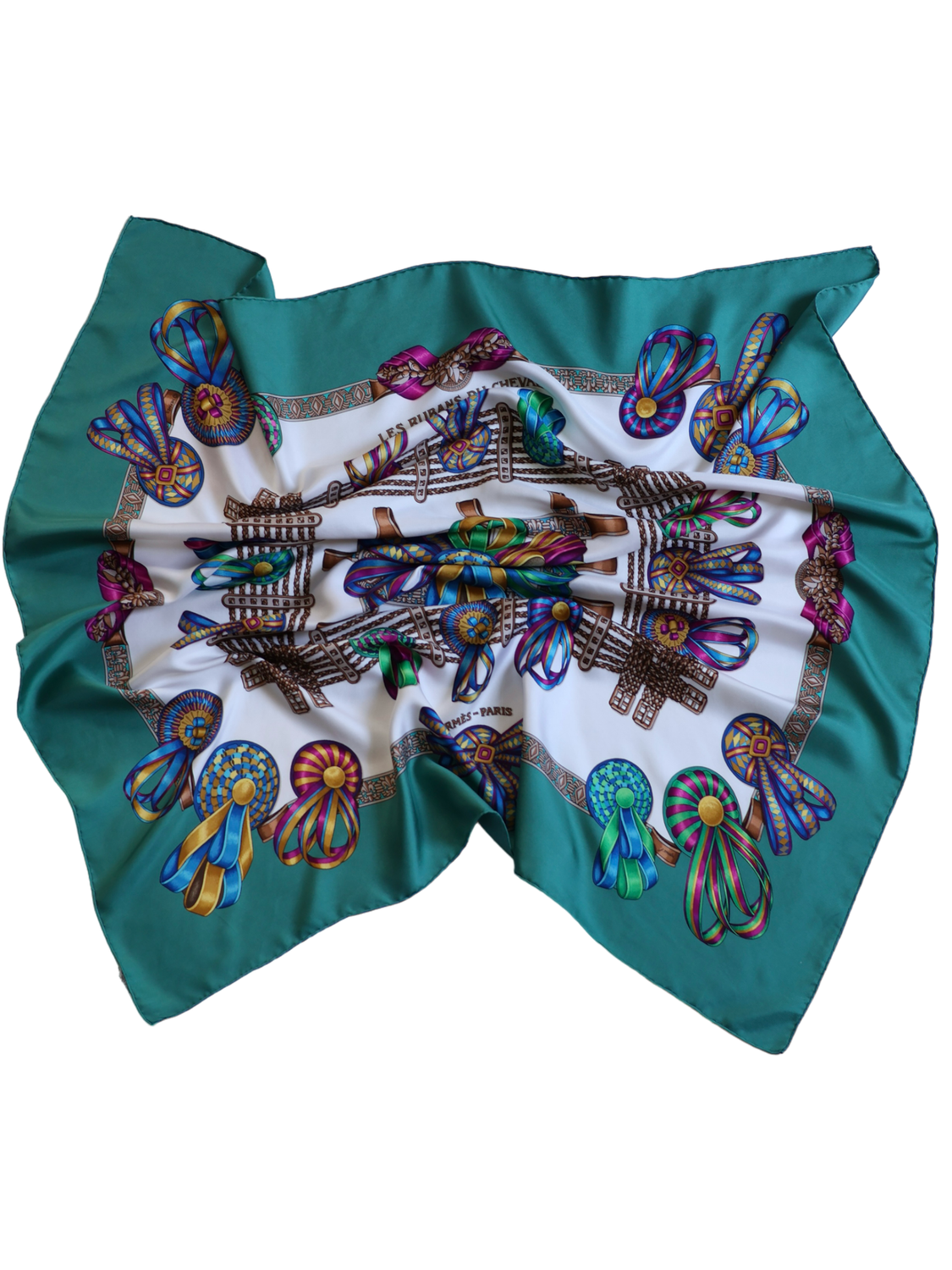HERMÈS LES RUBANS DU CHEVAL SILK SCARF