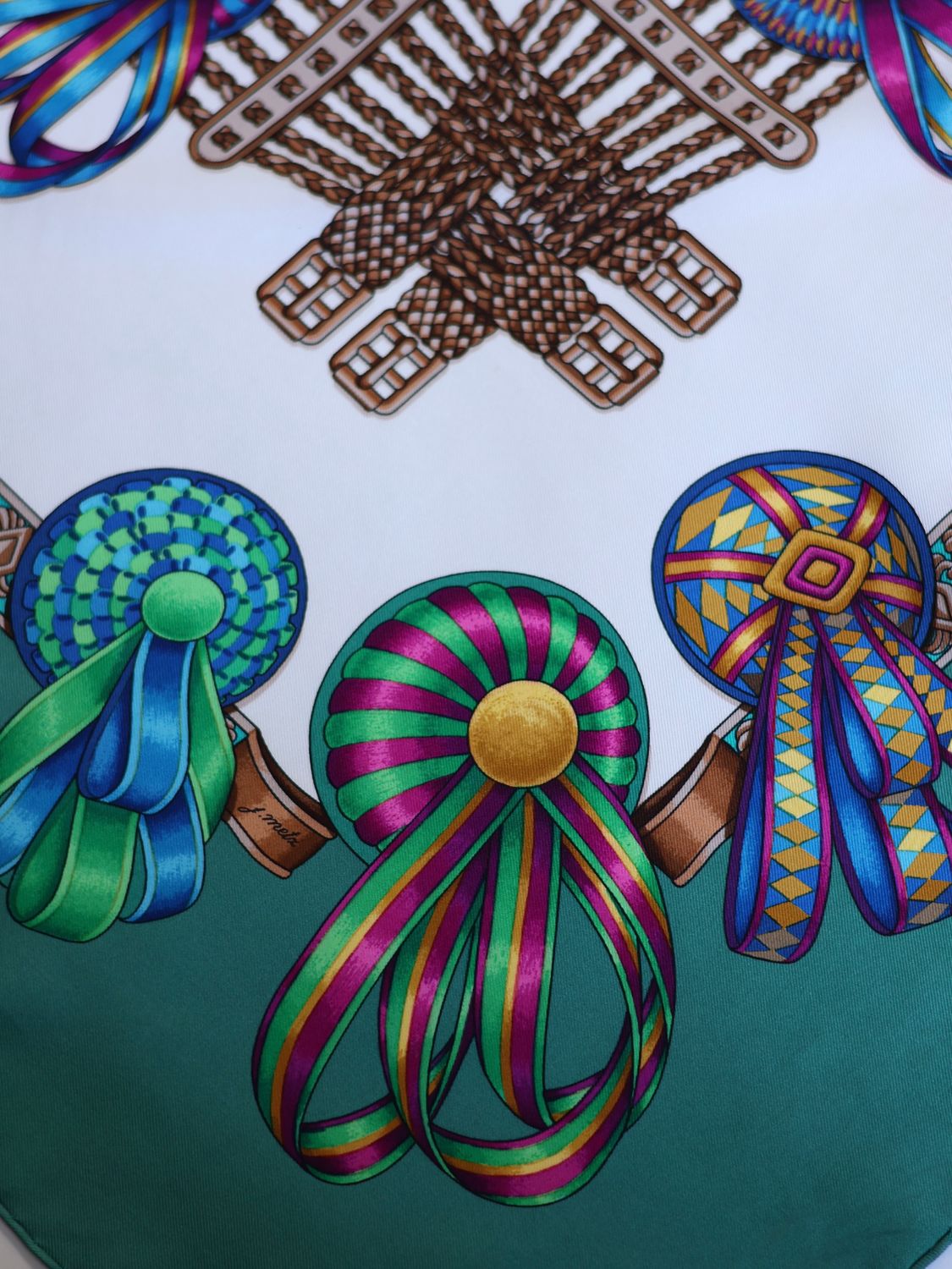 HERMÈS LES RUBANS DU CHEVAL SILK SCARF