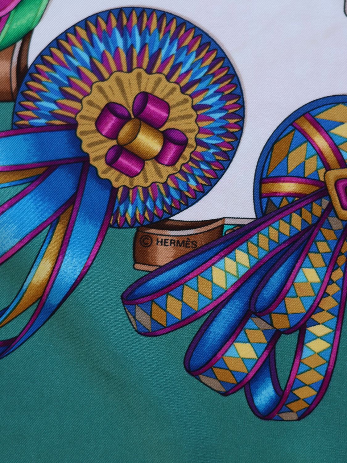HERMÈS LES RUBANS DU CHEVAL SILK SCARF