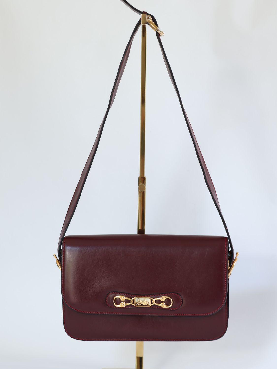 CELINE BURGUNDY SHOULDER BAG