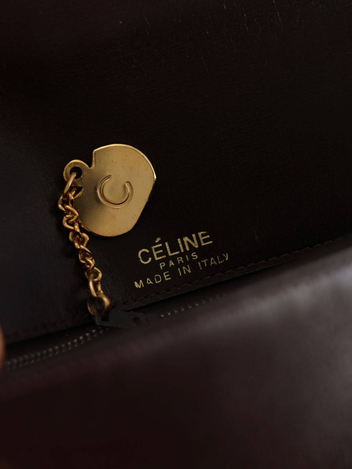 CELINE BOX BROWN SHOULDER BAG