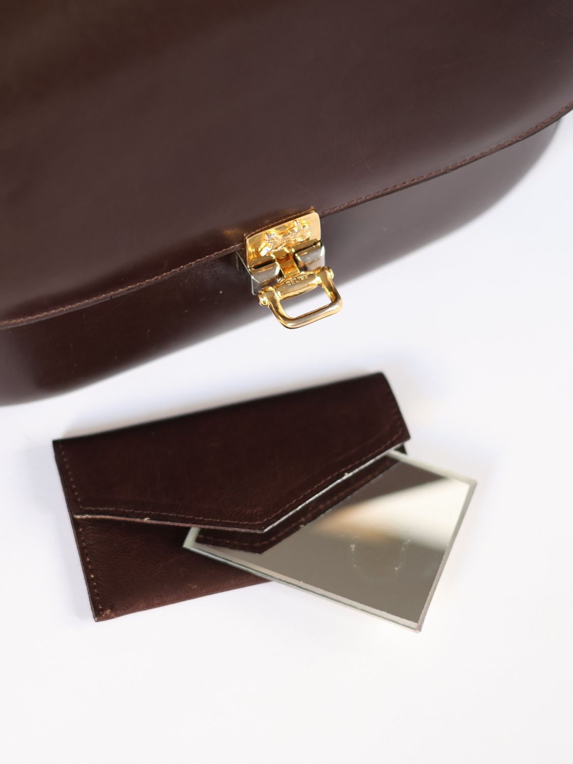 CELINE BOX BROWN SHOULDER BAG