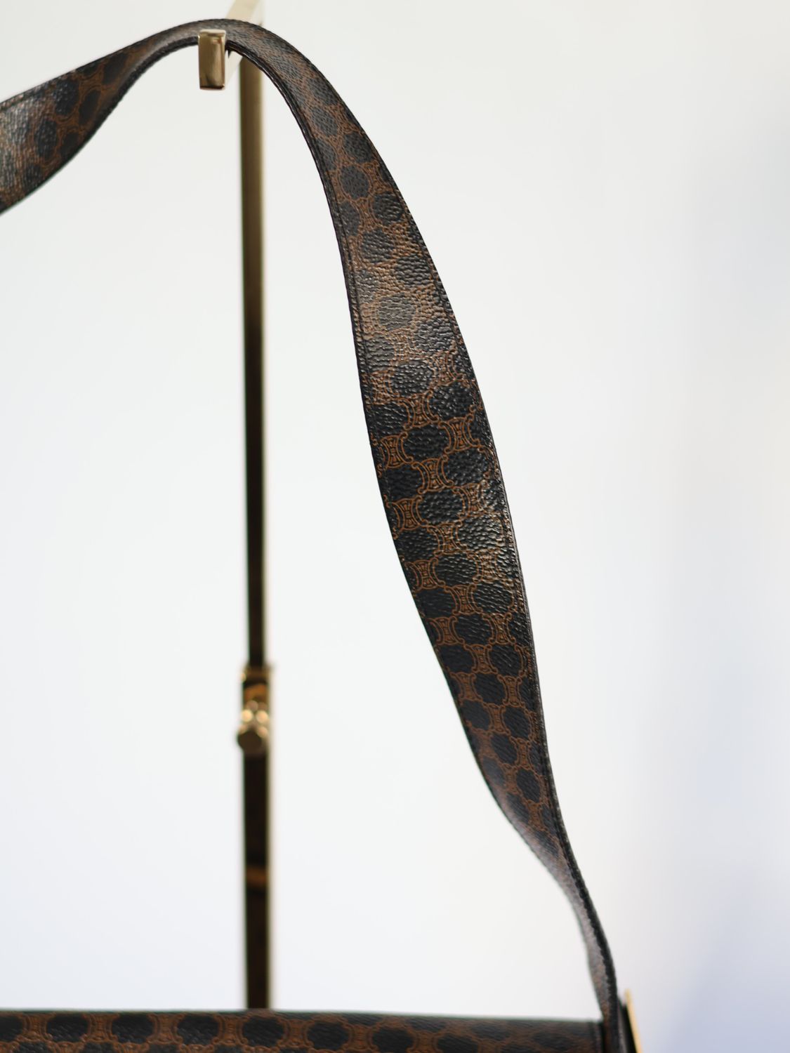 CELINE CANVAS SHOULDER BAG