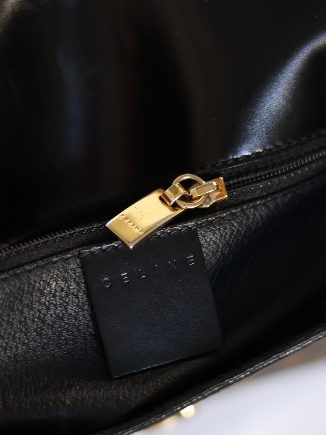 CELINE CANVAS SHOULDER BAG