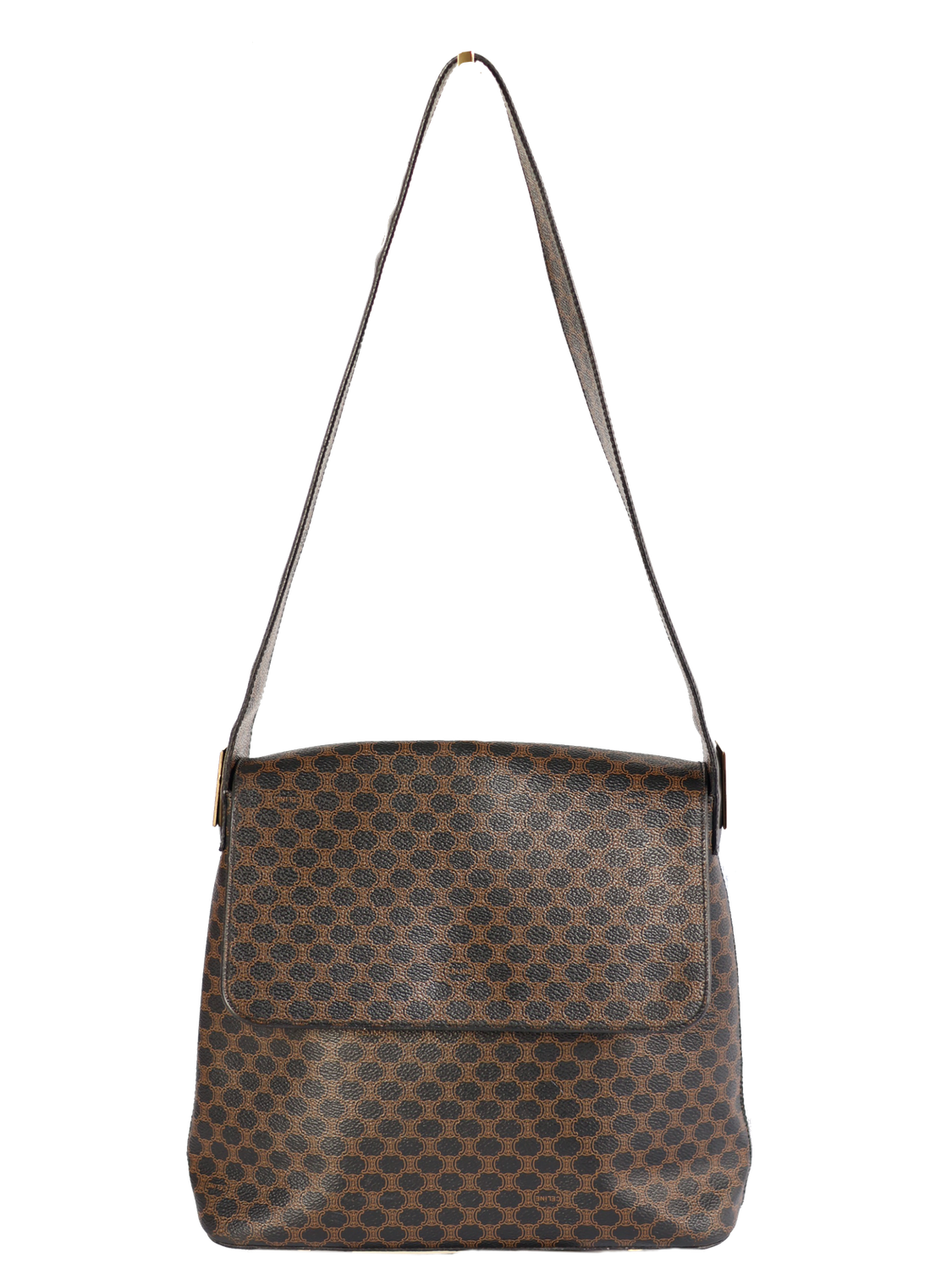 CELINE CANVAS SHOULDER BAG