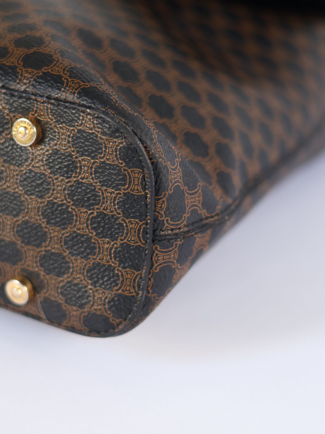 CELINE CANVAS SHOULDER BAG