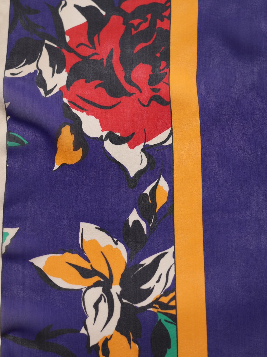 Flower Silk Scarf