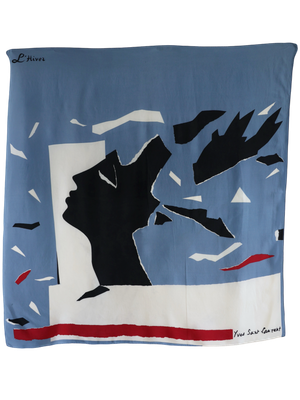 YSL L&#39;HIVER SILK SCARF