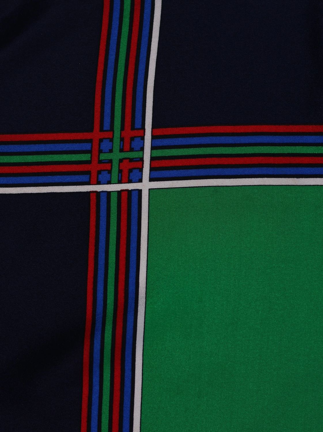 YSL GREEN SILK SCARF