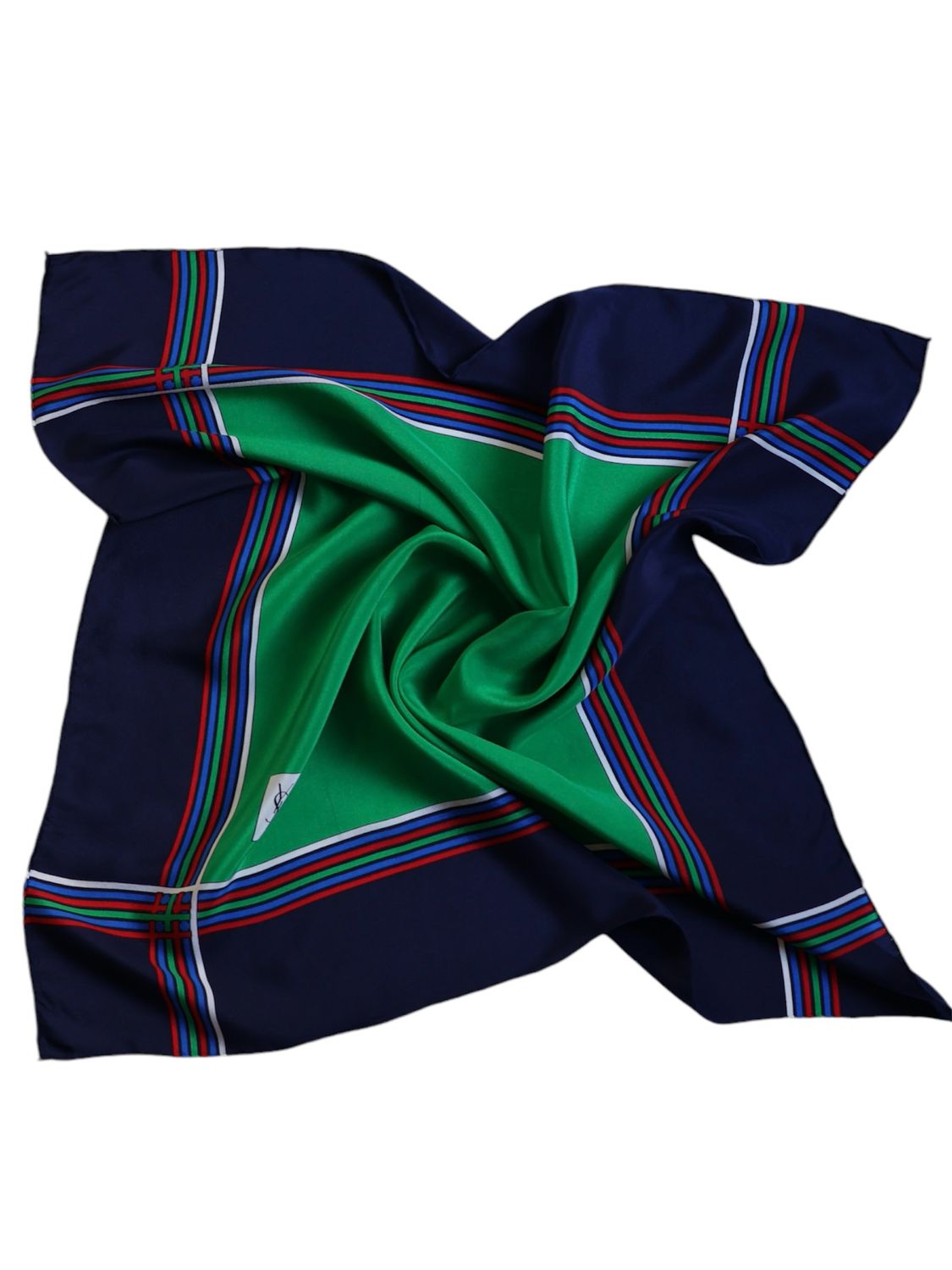 YSL GREEN SILK SCARF