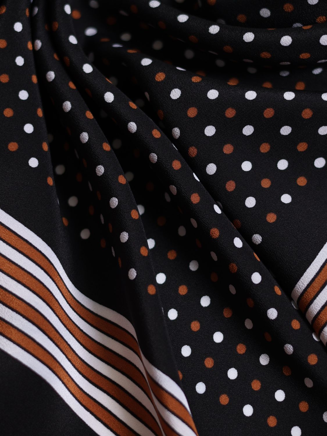 YSL Polka Dot Silk Scarf