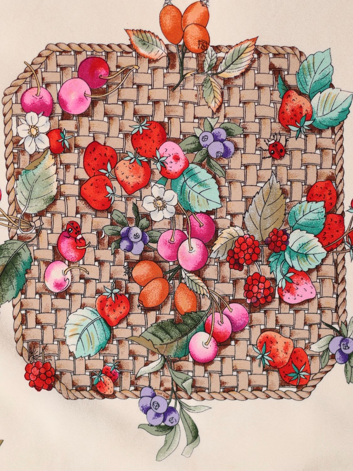 GUCCI FLORA SCARF IN GREEN