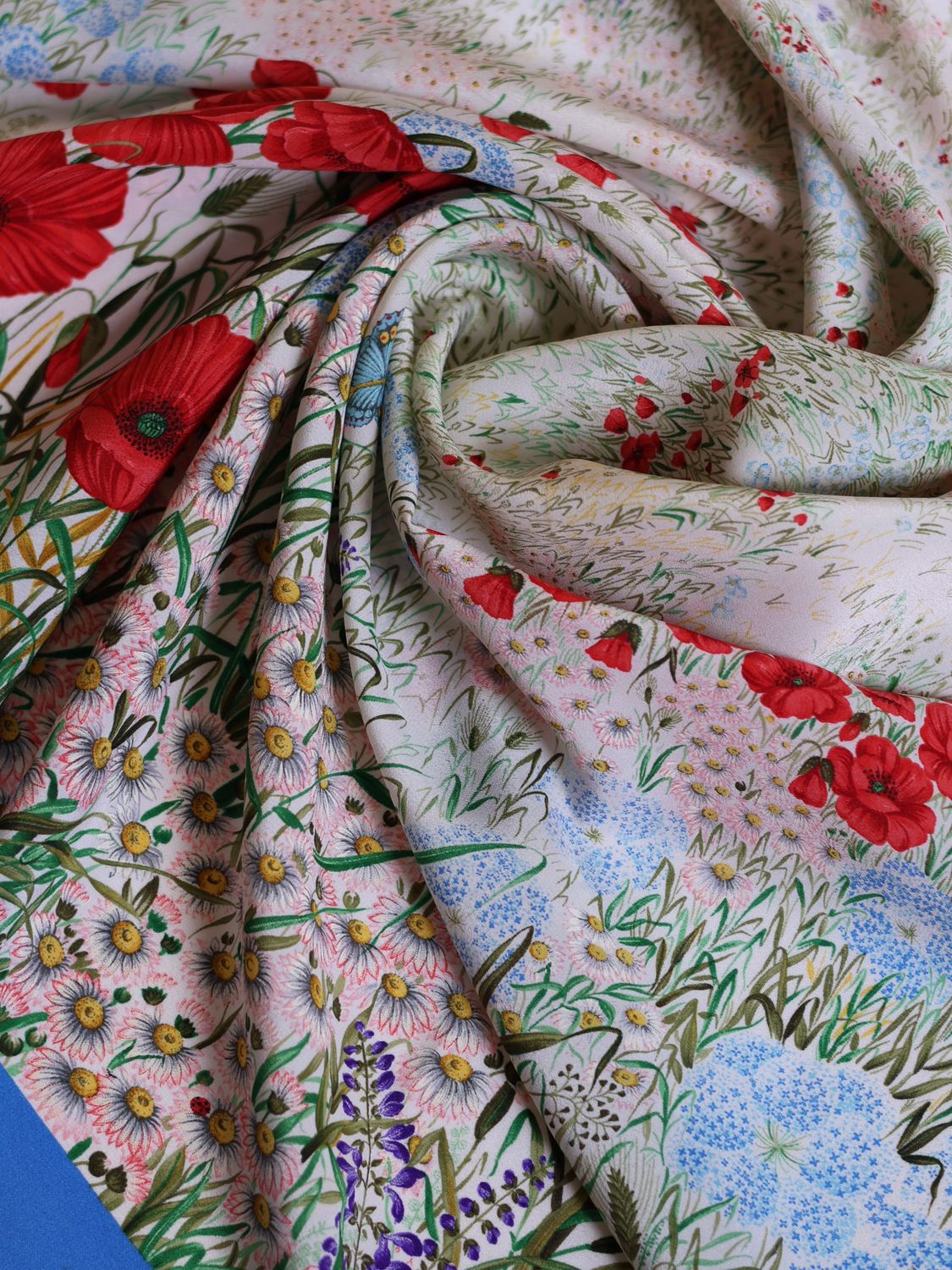 GUCCI FLORA POPPY SCARF