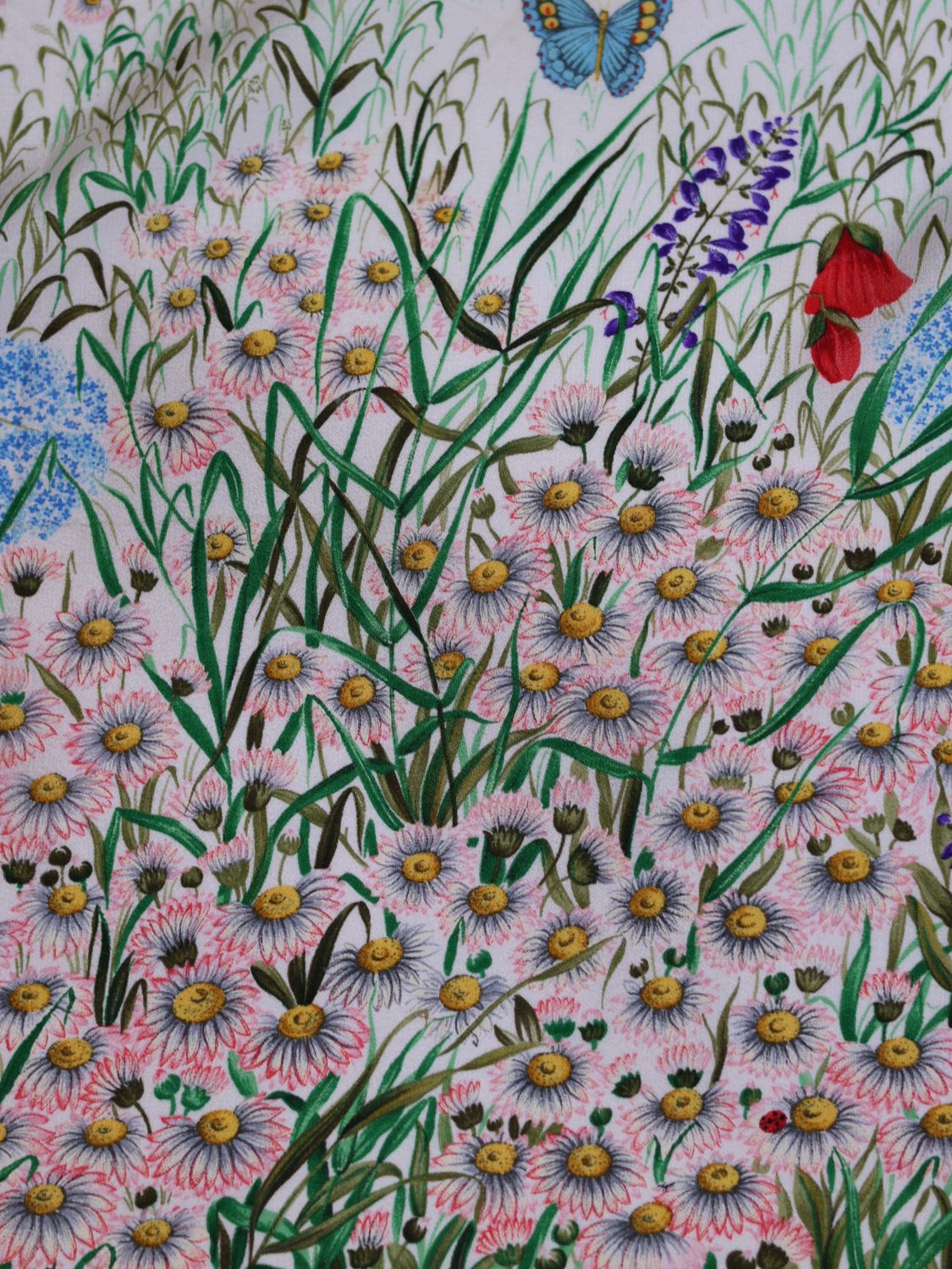 GUCCI FLORA POPPY SCARF