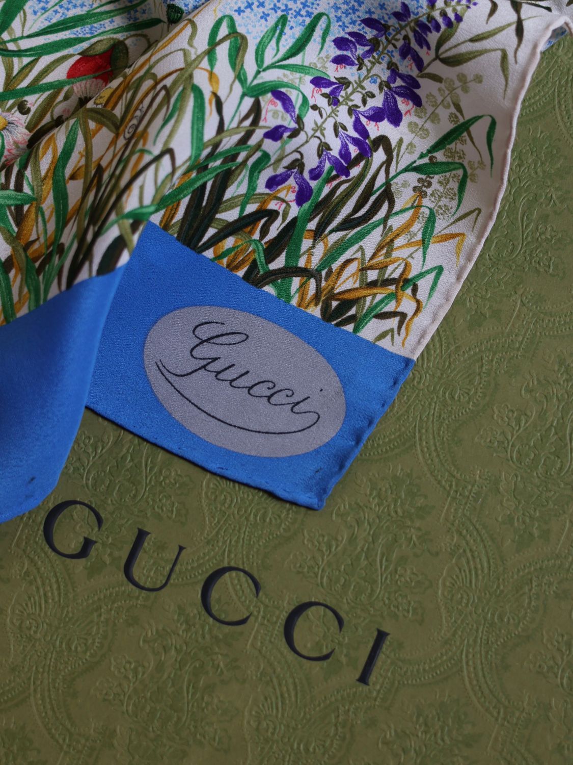 GUCCI FLORA POPPY SCARF