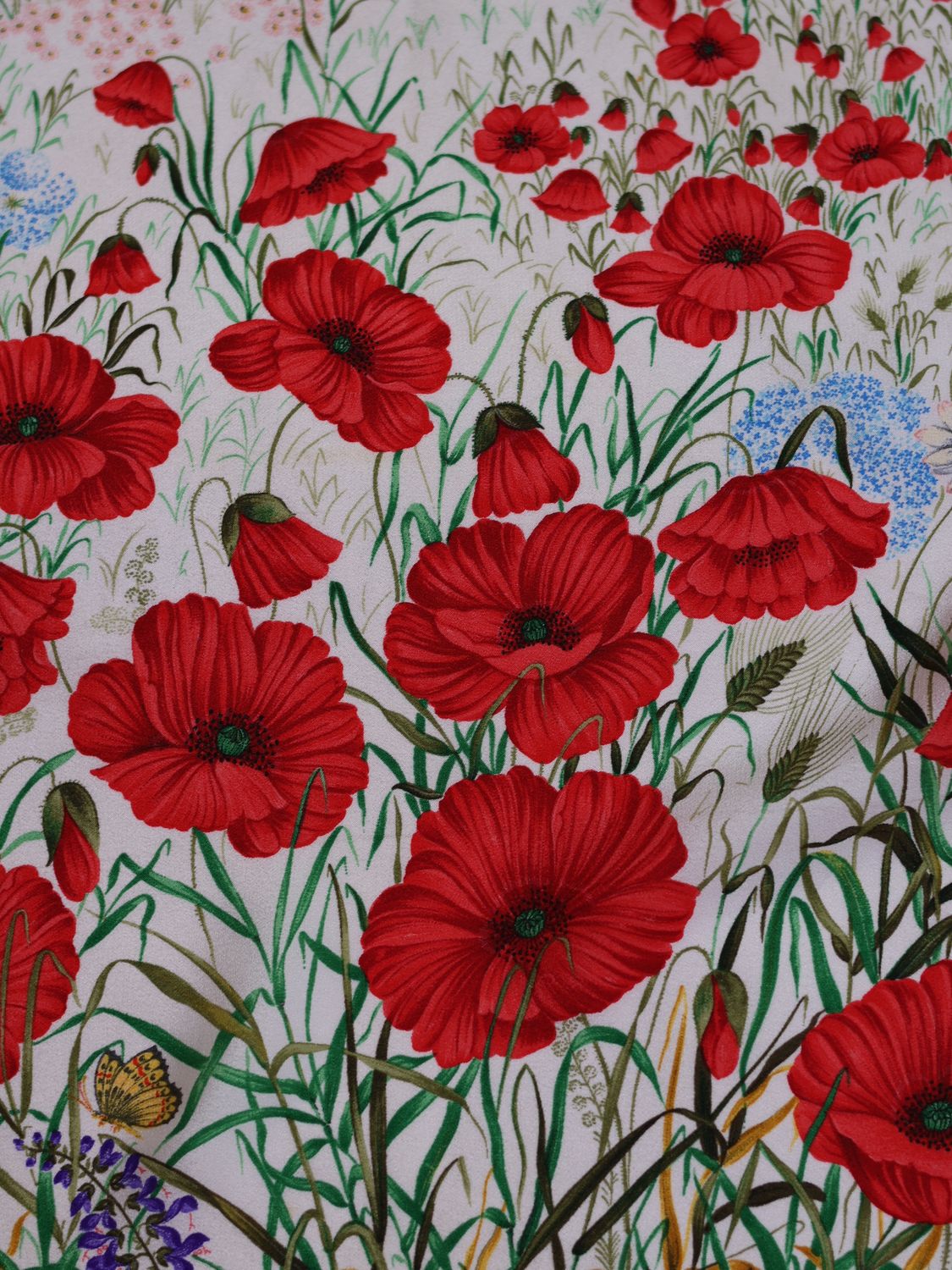 GUCCI FLORA POPPY SCARF