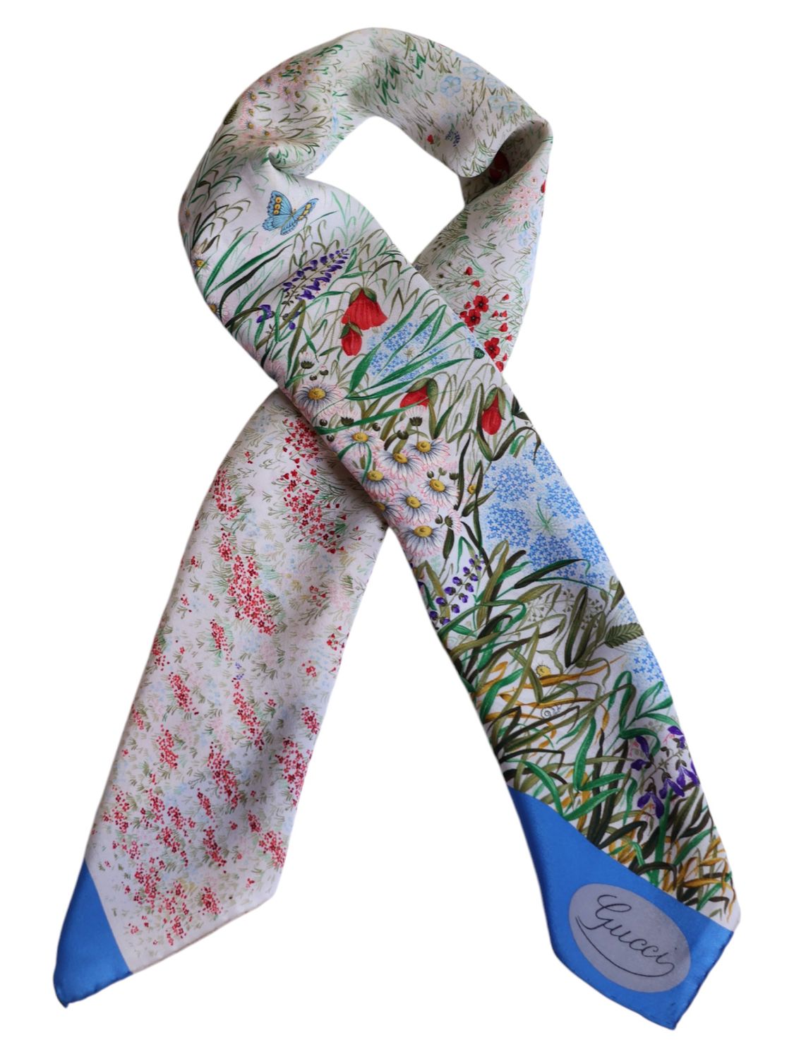 GUCCI FLORA POPPY SCARF