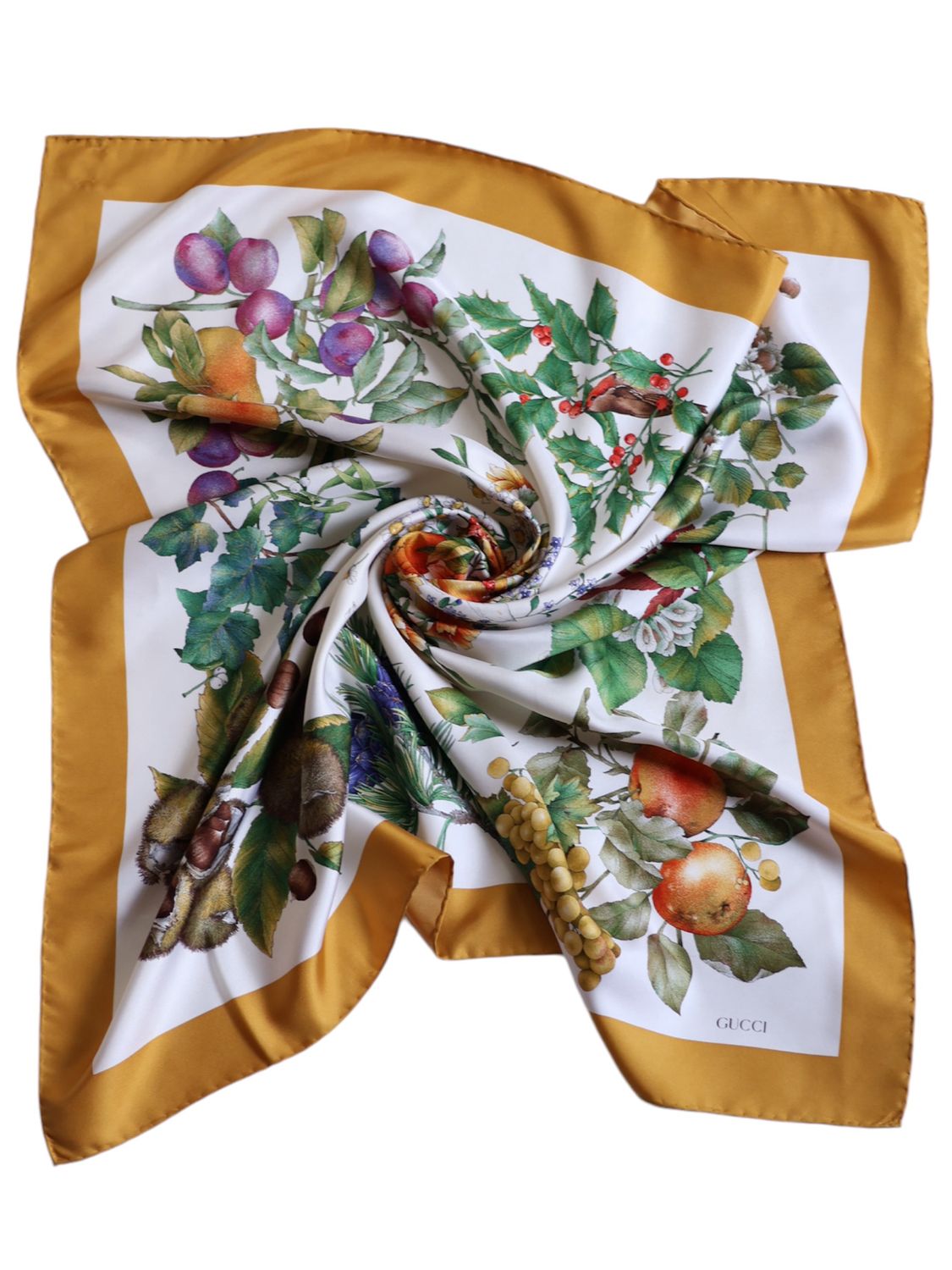 GUCCI FLORA AUTUMN SILK SCARF