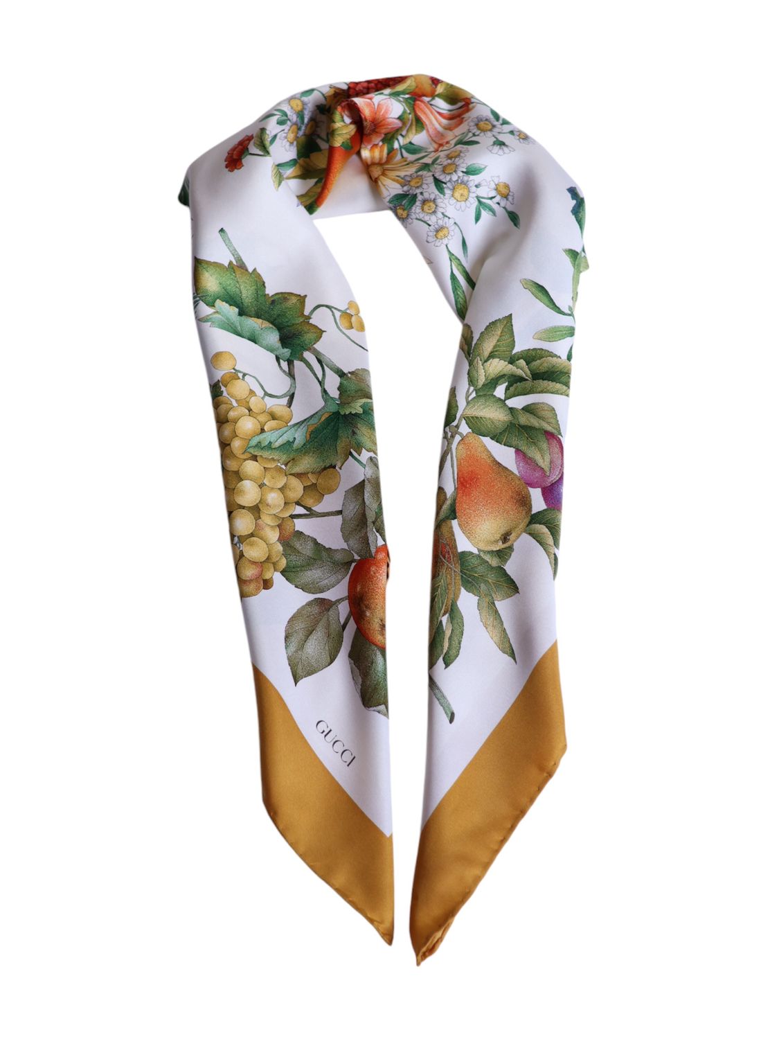 GUCCI FLORA AUTUMN SILK SCARF