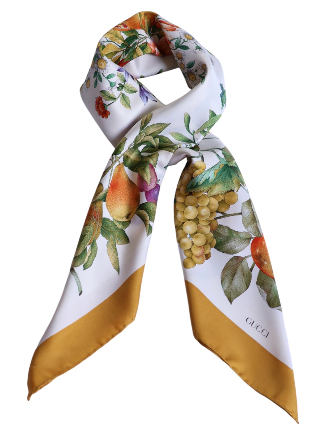 GUCCI FLORA AUTUMN SILK SCARF