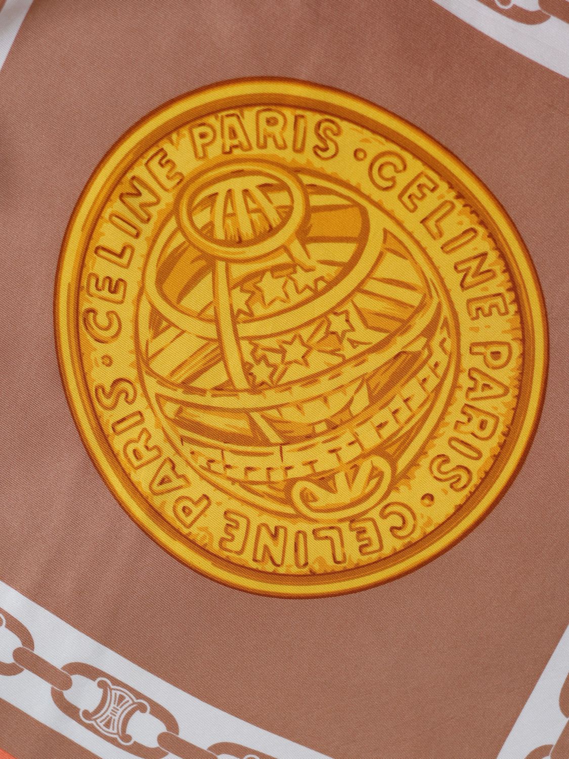 CELINE TRIOMPHE SILK SCARF