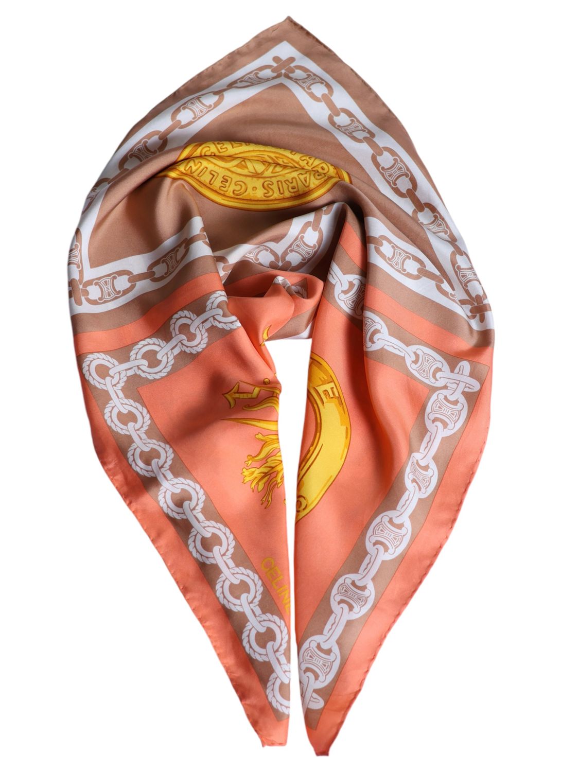 CELINE TRIOMPHE SILK SCARF