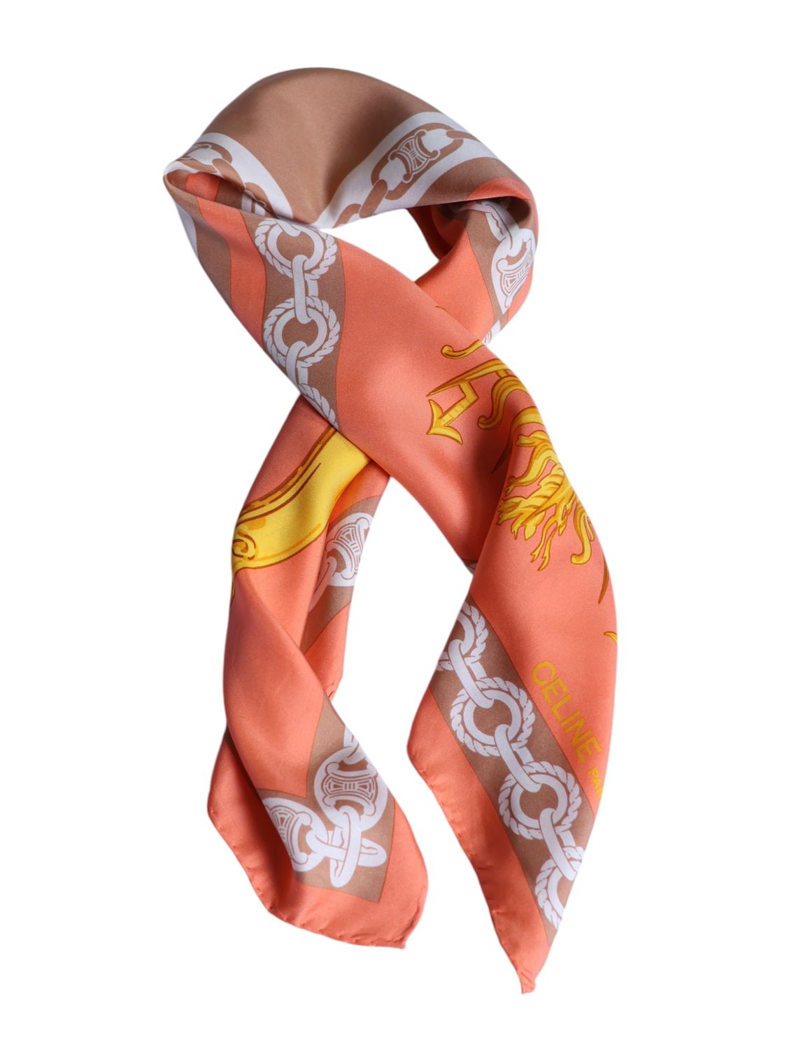 CELINE TRIOMPHE SILK SCARF
