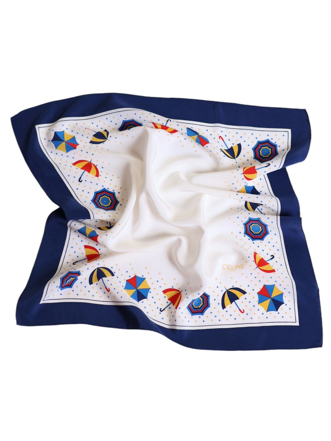 CELINE UMBRELLA SILK SCARF